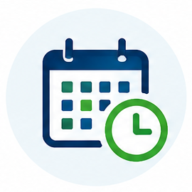 Production scheduling icon